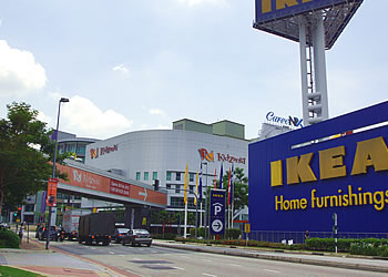 ペタリンジャヤの商業エリア