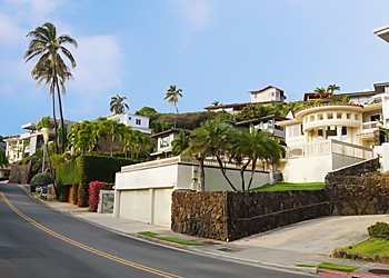 ハワイ不動産　エリア紹介 ダイヤモンドヘッド地区の高級住宅街の写真