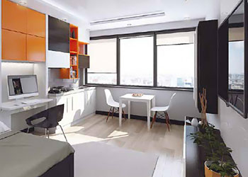 イギリスの学生寮の室内イメージその2