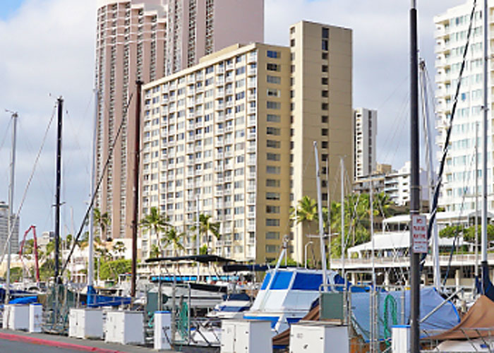ハワイ不動産　Ilikai Marina 外観写真
