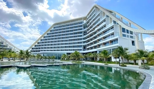 コースタルヒルの建設状況（2021年10月時点）