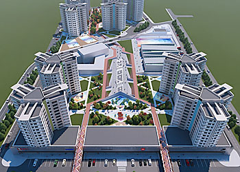 モンゴル不動産「Mandala Garden」 俯瞰イメージ画像