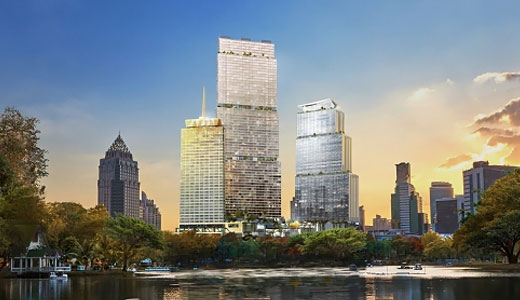 タイ・バンコクの複合施設「デュシット・セントラル・パーク」の開発イメージ