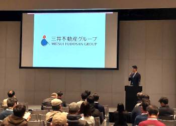 三井不動産グループ担当者のセミナー登壇の様子